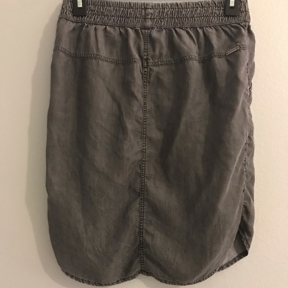 Prana gray wash shelly denim skirt - Picture 5 of 7